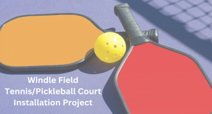 pickle ball paddles and ball on pickle ball court