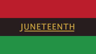 juneteenth red black and green flag